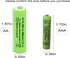 Solar Light AA Ni-MH 600mAh 1.2V Rechargeable Batteries for Solar Lights (20 Pack)