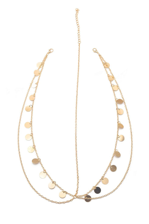 Missgrace Women Bohemian Gold Head Chain - Bridal Headpiece Hair Jewelry Accessories for Wedding
