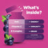 Kids Multivitamin with Iron Gummies, Chewable Iron Gummy Vitamins for Focus Aid and Natural Energy Support