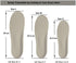 2 Pairs Regular Fit Insoles for Men and Women, Plantar Fasciitis Orthotics, PU Memory Foam Comfort Shoe Inserts