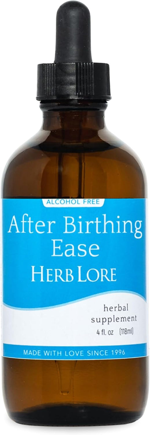 Herb Lore After Birthing Ease Tincture Herbal Postpartum Drops for After Birth Cramping &