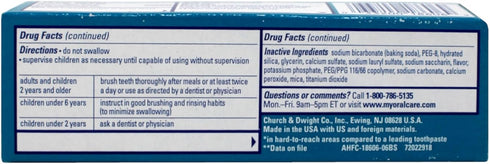 Hammer 0.9 (Pack 6) Arm & Truly Radiant Bright & Strong Whitening Toothpaste, Ounce