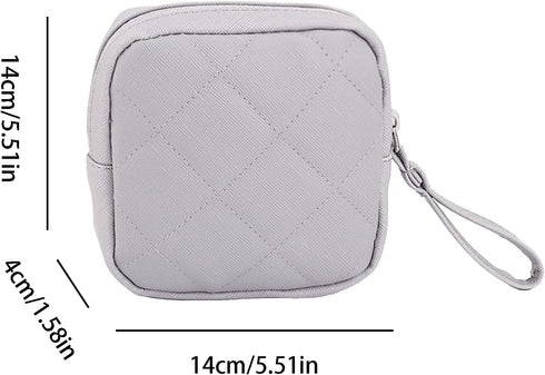 Qusmeiyici 2PCS Sanitary Napkin Storage Bag,Period Pouch Tampon Bag Tampon Holder for Purse Period Pads Portable Period