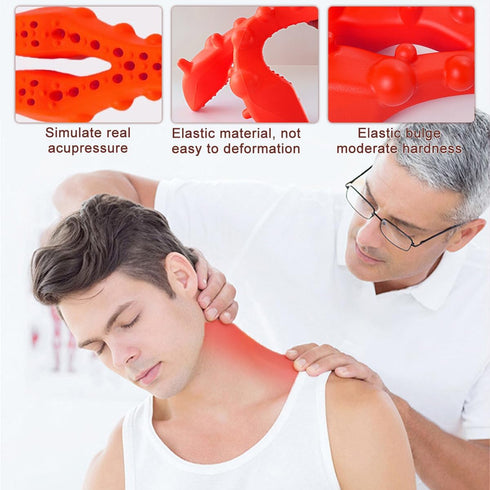 YURUIHKAO Trapezius Trigger Point Massager, Suboccipital Release Tool Trigger Point Massager for Muscle Pain Relief