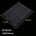 Laza 1200 Pcs Thin Breathable Adhesive Tabs - Fake Nail Glue Sticker (50 Sheets, Germany Jelly Gel)