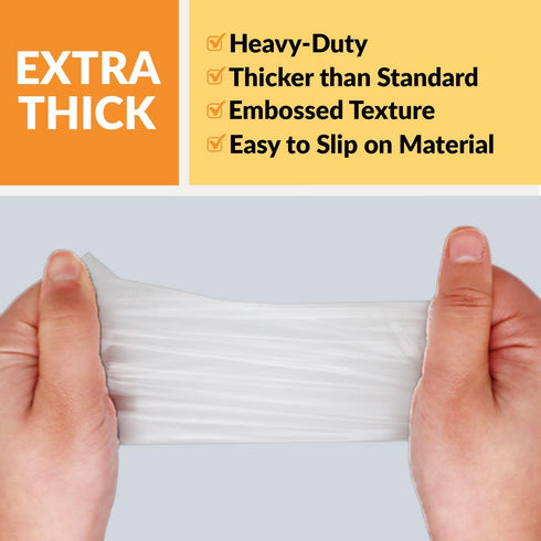Klex 1000 Heavyweight Cast Poly Disposable Kitchen Gloves, Large, BPA Free