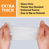 Klex 1000 Heavyweight Cast Poly Disposable Kitchen Gloves, Large, BPA Free