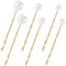 OIIKI 6PCS Pearl Hair Bobby Pins | Decorative Wedding Bobby Pins for Women and Girls in Gold