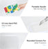 Zippered Hard Pouch, Clear Hard Shell Zipper Case for Small Toiletry Bag, Toys, Building Blocks, and Stationery