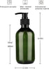 Yebeauty 10oz/300ml Pump Bottle Dispenser, Empty Plastic Refillable Soap Shampoo Containers, 2-Pack Green