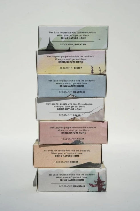 JUNIPER RIDGE Big Sur Bar Soap, Cold Processed Mild Castile Soap, Plant Based Ingredients, 4oz Bar