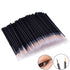 JASSINS 100 Pack Disposable Eyeliner Brush, Eye Liner Applicator Cosmetic Eye Wands Makeup Tool