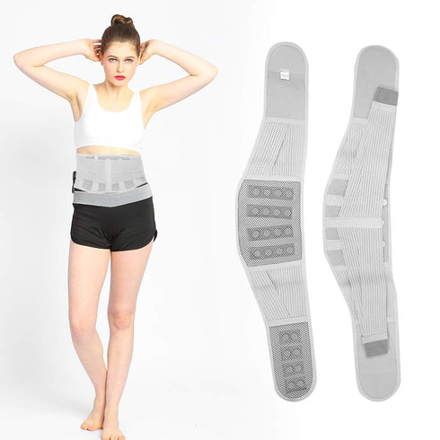 ZJchao Unisex Magnetic Lower Back Brace for Pain Relief, Adjustable Lumbar Support Belt, Breathable Waist Support