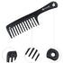 HYOUJIN Black Large Wide Tooth Detangler Paddle Brush, Best Styling Comb for Curly, Wet, Long Hair