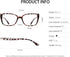 OCCI CHIARI Stylish Reading Glasses Women 1.0, 1.5, 2.0, 2.5, 3.0, 3.5, 4.0, 5.0, 6.0 (Leopard, 1.0)