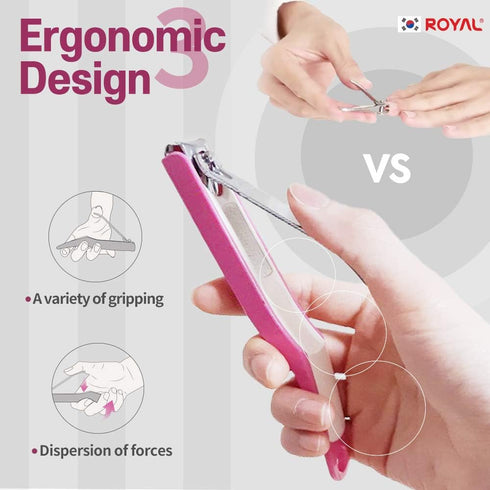 ROYAL Smart Nail Clipper SMC-1 with Multi-Features, Made in Korea, Catcher