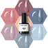 modelones Gel Nail Polish Set, 6 Colors Nude Pink Blue Red for All Seasons Nail Art, Soak Off DIY Home Salon