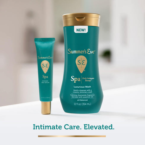 Summer's Eve Spa Set for Women, Gift Box with Hydrating Serum and Cleansing Feminine Wash, 2 Piece