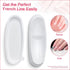 krofaue Nail Dip Container, Dipping Powder Tray for French Nail Smile Line Molding, Fashion Nail Tool