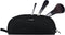 Gloppie Makeup Brush Holder Travel, Small Organizer Pouch for 10 Brushes, Portable Cosmetic Case, Black