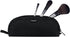 Gloppie Makeup Brush Holder Travel, Small Organizer Pouch for 10 Brushes, Portable Cosmetic Case, Black