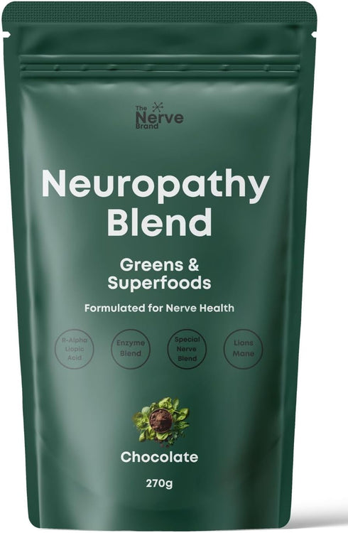 Superfood Neuropathy Greens Blend - Nerve Formula with R Alpha Lipoic Acid, 30 Daily Servings