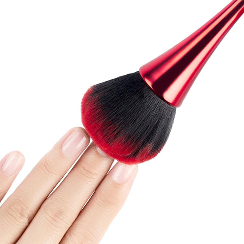 SILPECWEE 2 Pcs Nail Brushes - Cleaning Dust, Makeup, Blush, Acrylic Nail Art Brush Set