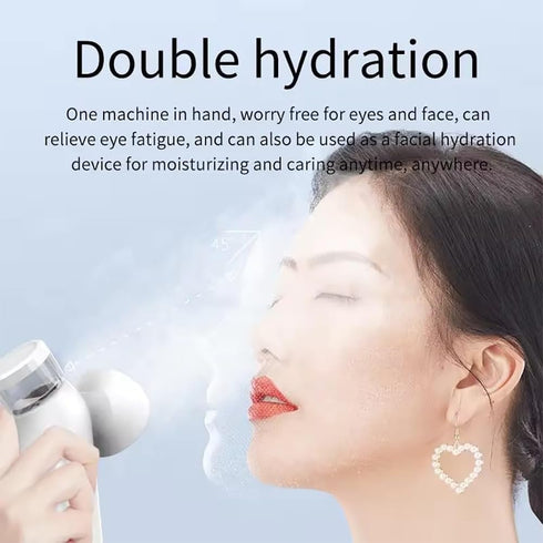 TsoLay Nano Eye Mist Steam Sprayer, Mini Eye Moisturizing Cleaning Soothing Steamer, Eye Care Mist Sprayer Treatments