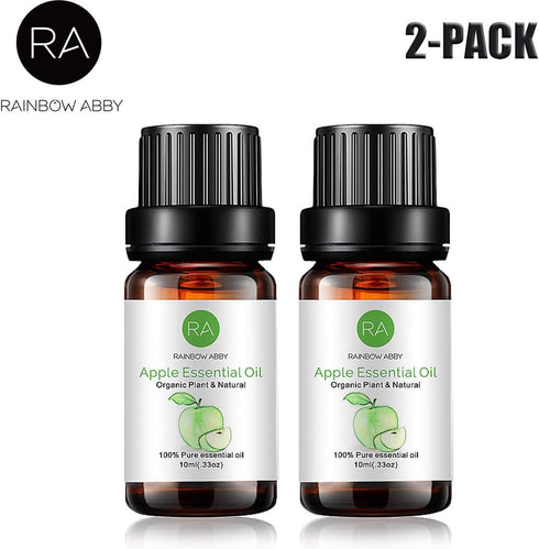 Rainbow Abby 2-Pack Apple Essential Oil - Pure, Undiluted, Therapeutic Grade - 2x10 mL