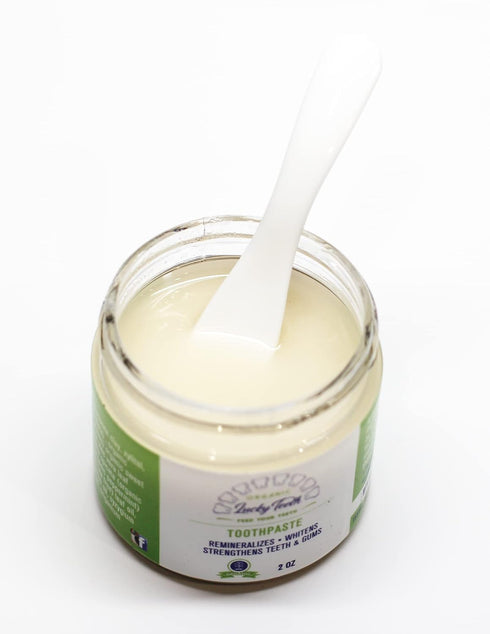 Lucky Teeth (2 oz 2 Pack) Organic Toothpaste-All Natural, Remineralizes and Fortifies Teeth and Gums.