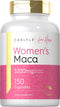 Carlyle Maca Root Capsules for Women 3200mg | 150 Count | Gluten Free, Non-GMO Supplement for Her