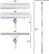 Window Cleaning Squeegee Kit, 14" Squeegee and Microfiber Scrubber with 54" Telescopic Pole for Glass and Shower