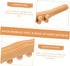 Wood Gua Sha Massage Tool with Beads Versatile Body Massage Stick for Deep Tissue Relief Acupoint Therapy and Muscle
