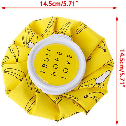 Tebatu 450ml Small Round Hot Water Bottle Bag Winter Relaxing Heat Therapy Warmer