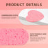 50-Count Heart Shape Compressed Facial Sponges, Natural Cosmetic Spa Sponges for Daily Cleansing