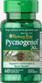 Puritan's Pride Pycnogenol 30 mg - 60 Count, White