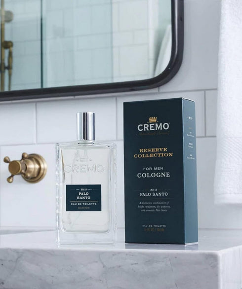 Cremo Spray Cologne, Palo Santo (Reserve Collection) - 3.4 Fl Oz - Bright Cardamom, Dry Papyrus & Aromatic Palo Santo