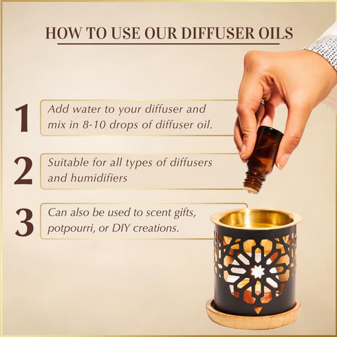 Set, 3 10ml Set 100% Arabic Oud Diffuser Oil Essential Oils by Dukhni | x Oudh Oil Gift for Diffuser & humidifier |