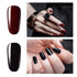 Vishine 2 Colors 15ml Nail Gel Polish Set, Black Dark Red Wine Color Soak Off UV LED Varnish