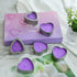 DEYBBY Large Heart Shaped Scented Tea Lights Candles, Smokeless Soywax Aromatherapy Candles (Pack of 6)