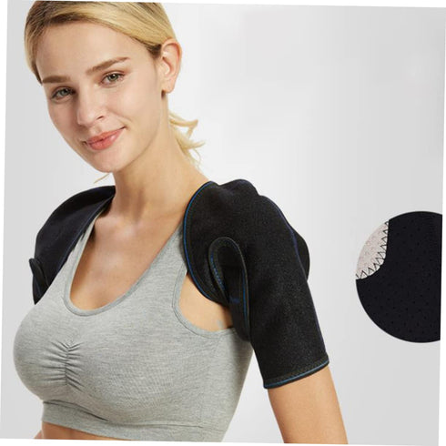 Ipetboom Self-Heating Shoulder Pad XL Breathable Magnetic Therapy Support Belt for Neck and Shoulders Pain Relief