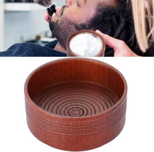 Soap Bowl, Wooden Shaving Soap Mug - Exquisite Design to Enhance Your Shave, Suitable for Men