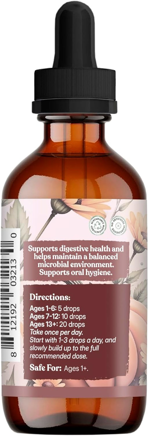 Immune Anti-Inflammatory (2oz) Earthley Wellness Gut Health Oil, Natural Digestive & Support, Support, Herbal Blend
