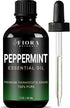 Peppermint Essential Oil by Fiora Naturals, 100% Pure Mentha Piperita Oil for Hair Growth, Skin, and Candle Making