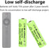 10 Packs 1.2V AAA 900mAh Ni-MH Rechargeable Batteries for Solar Lights