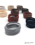Heliums Thin Seamless Hair Ties, Sandy Blonde, 6mm Nylon No Damage Ponytail Holders, 1.75 Inch, 18 Pack
