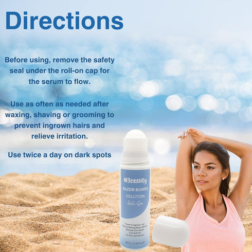 Razor Bumps Treatment for Women and Men, Ingrown Hair Treatment for Bikini, Face, Neck, Legs