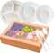 Ouliget Disposable Dinnerware Picnic Party Supplies Set 91 Pcs,Set of 10 3