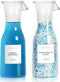 Laundry Detergent Dispenser Bottle, 40oz, Waterproof Label for Soap, Fabric Softener, 2 Pack White