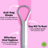 Stainless Steel Tongue Scraper for Adults & Kids, 2 Pack with Travel Case for Oral Care